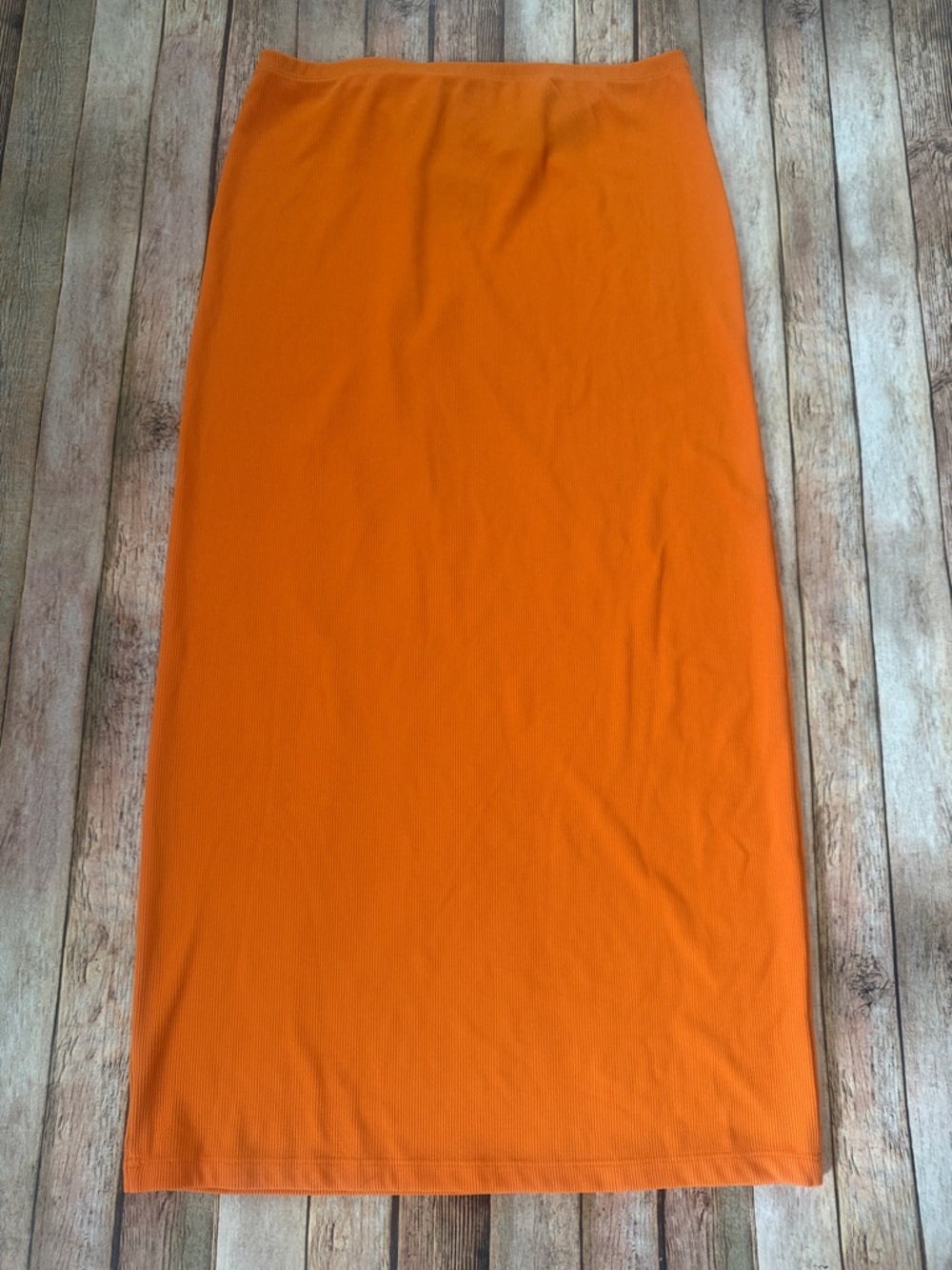 H&M Orange Straight long Skirt size large